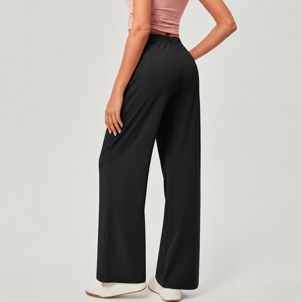 Stretchy Pull On Casual Pants For Women