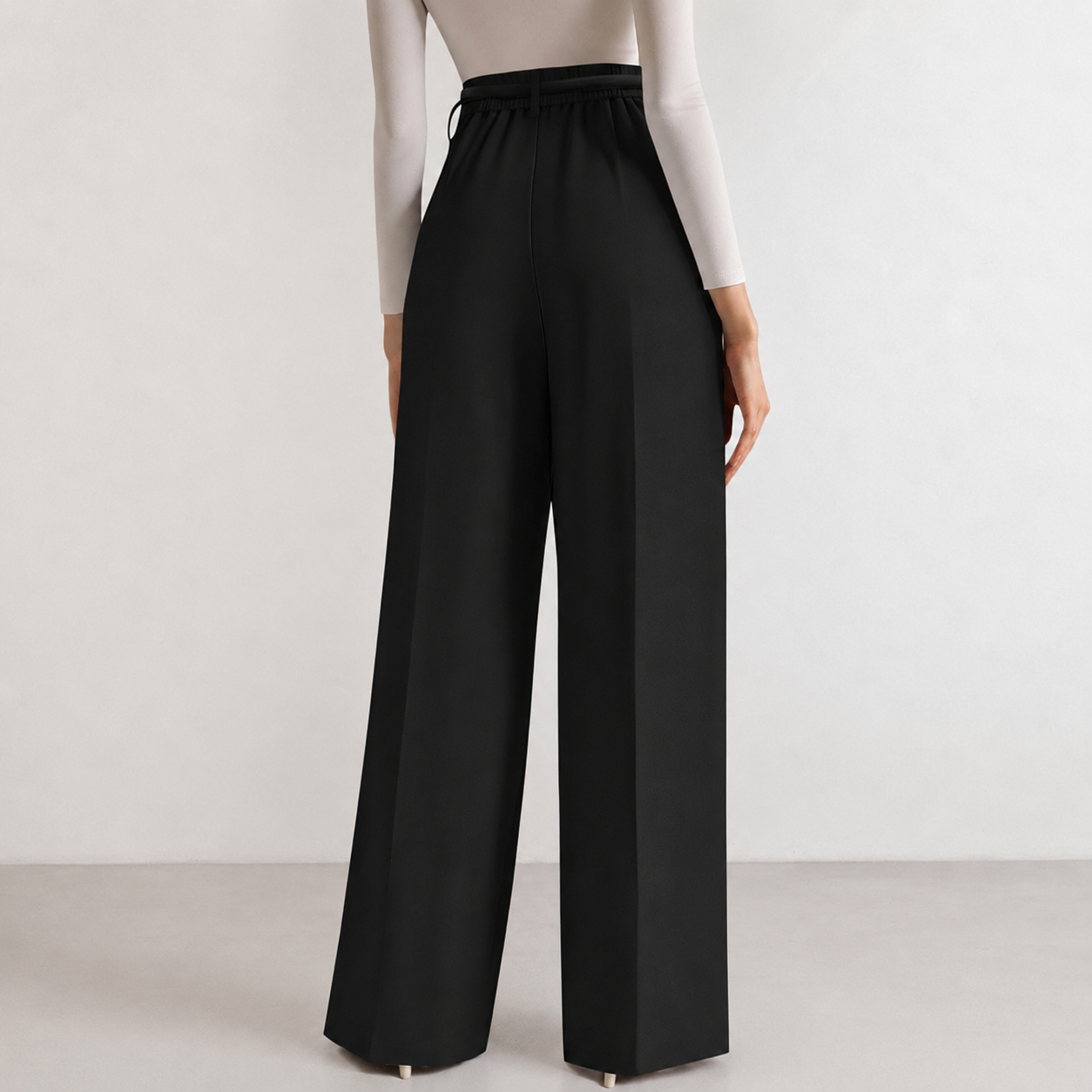 Solid Flowy WIde Palazzo Pants For Women