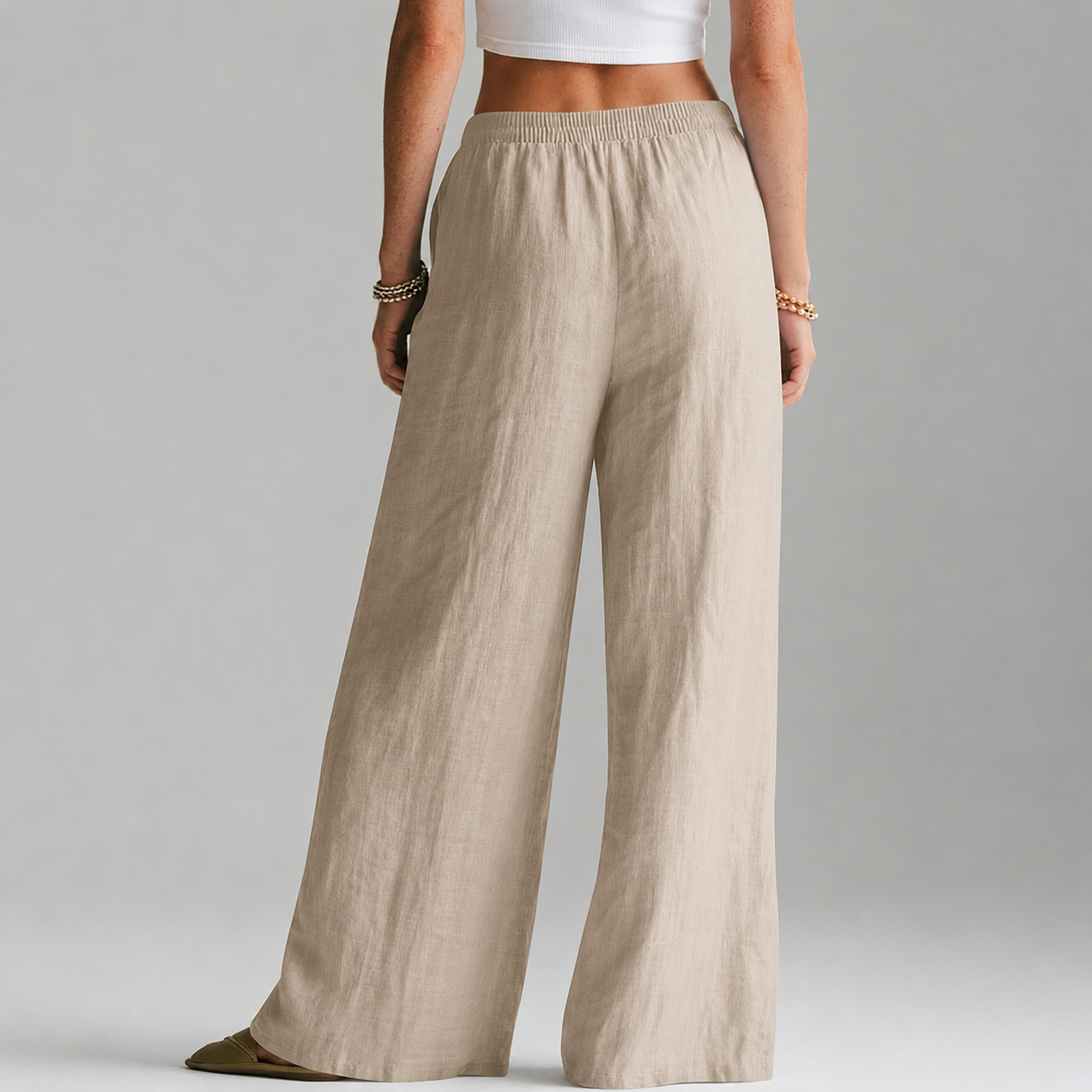 Casual Palazzo Pants With Pockets For Vacation Wear For Women