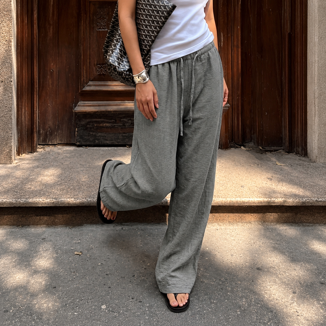 Casual Wide Loose Vacation Pants For Women