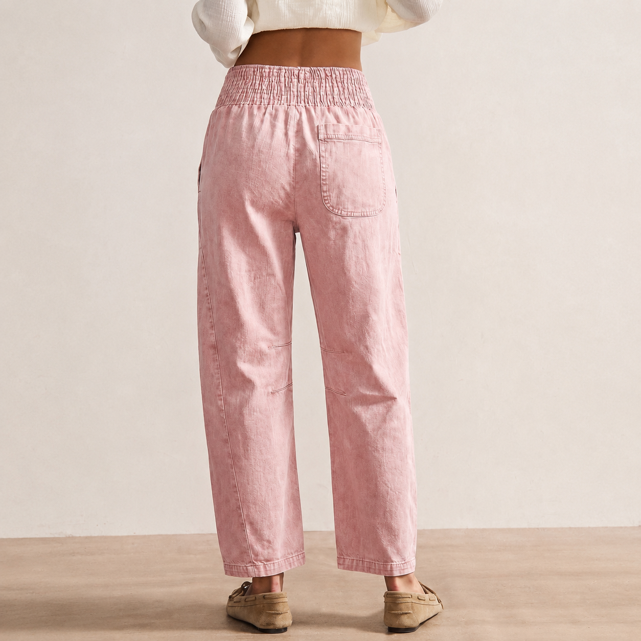 Vintage Themed Casual Long Trousers For Women