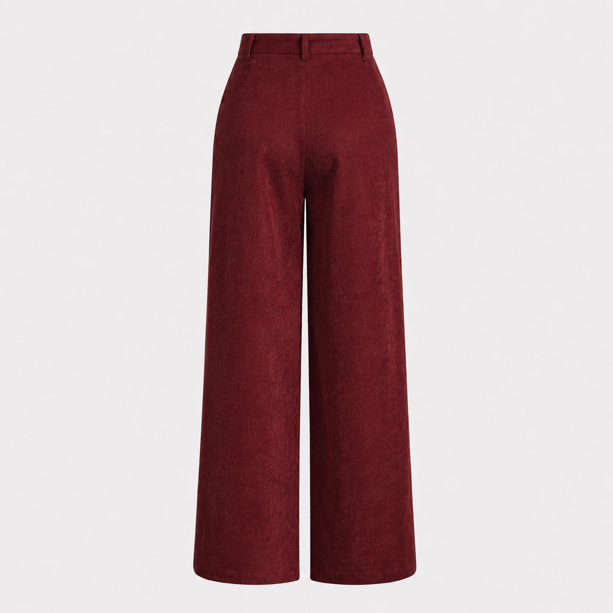Solid Colored Pocket Button Front Wide Leg Pants