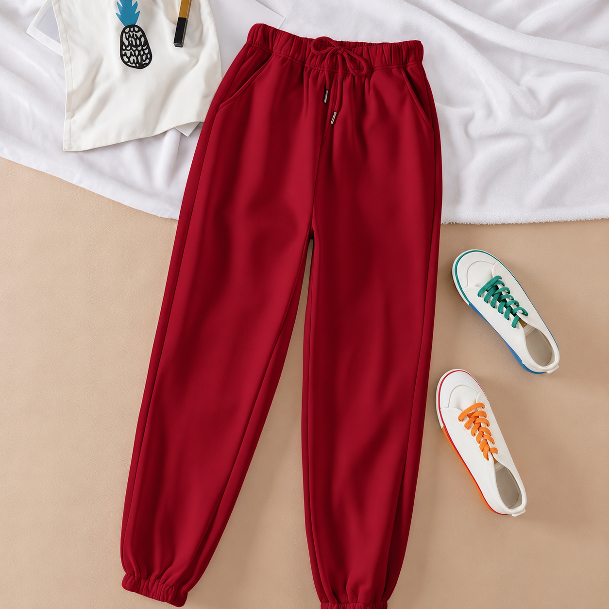 Comfortable Long Pants With Drawstring For Women