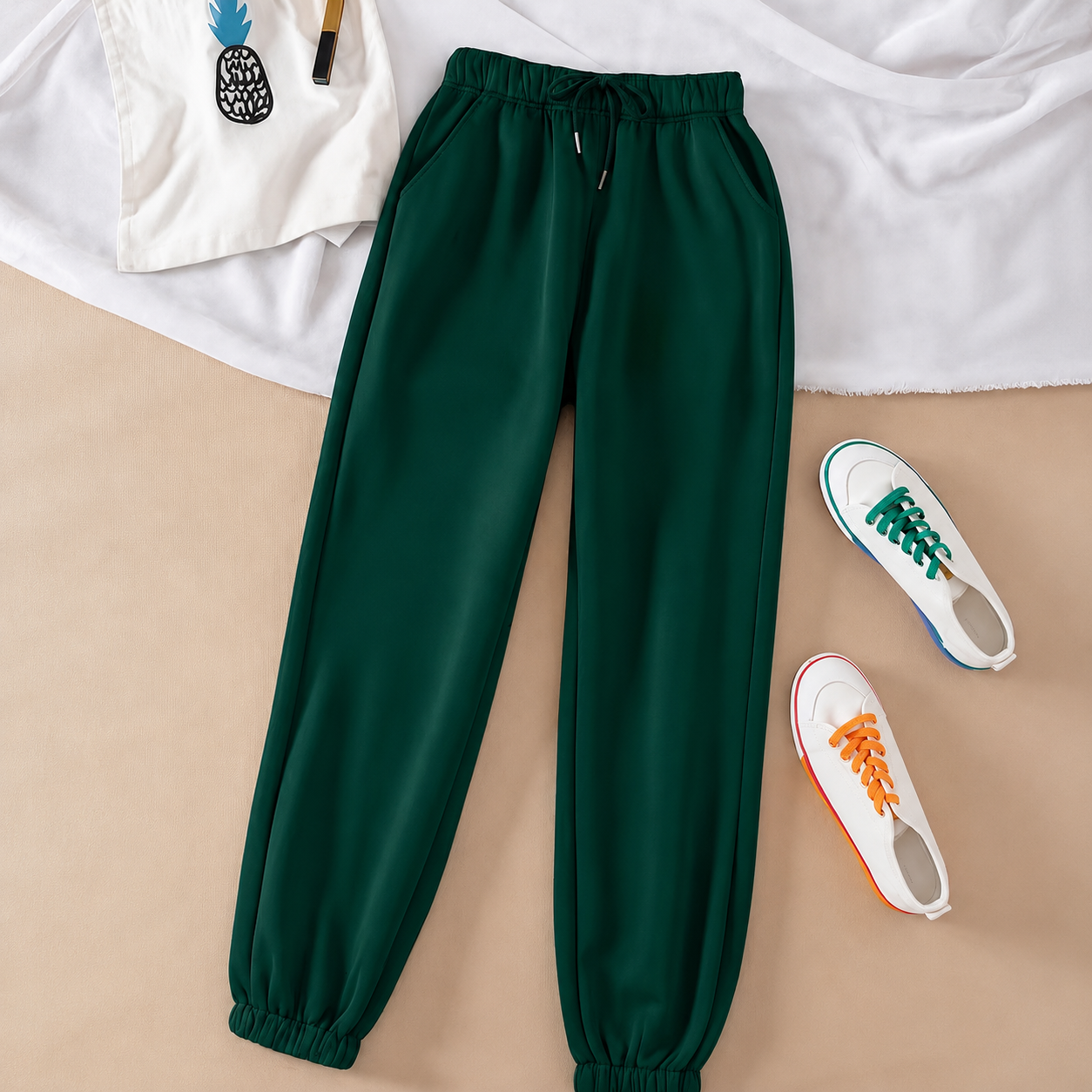 Comfortable Long Pants With Drawstring For Women