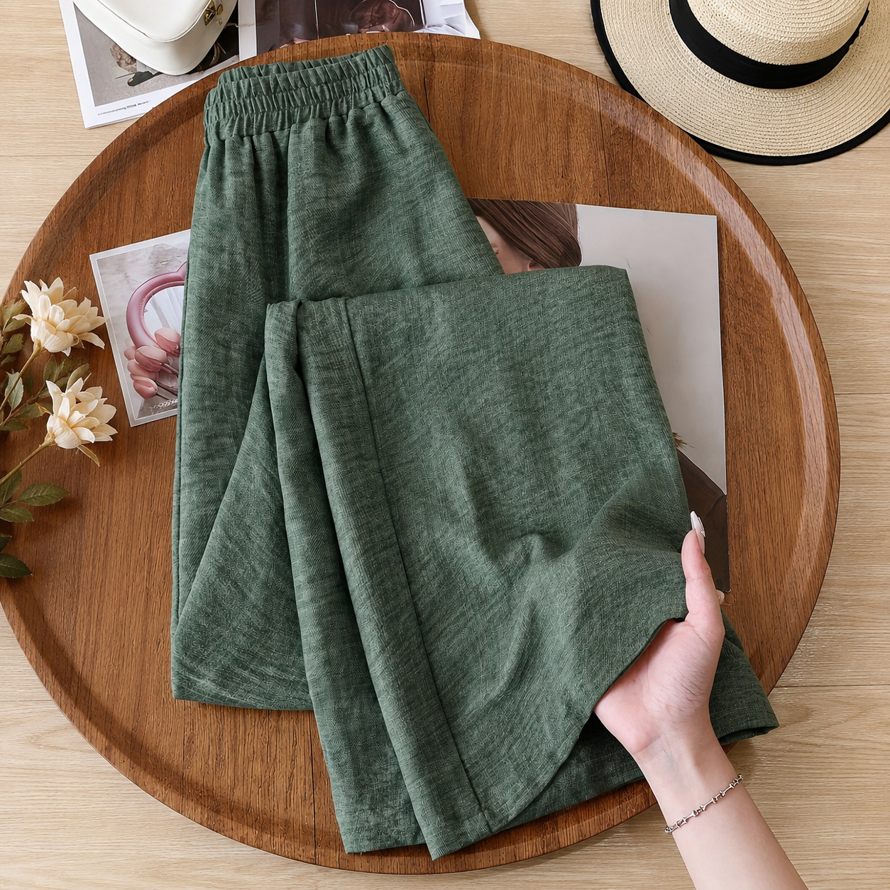 Casual Everyday Formal Wide Length Pants For Women