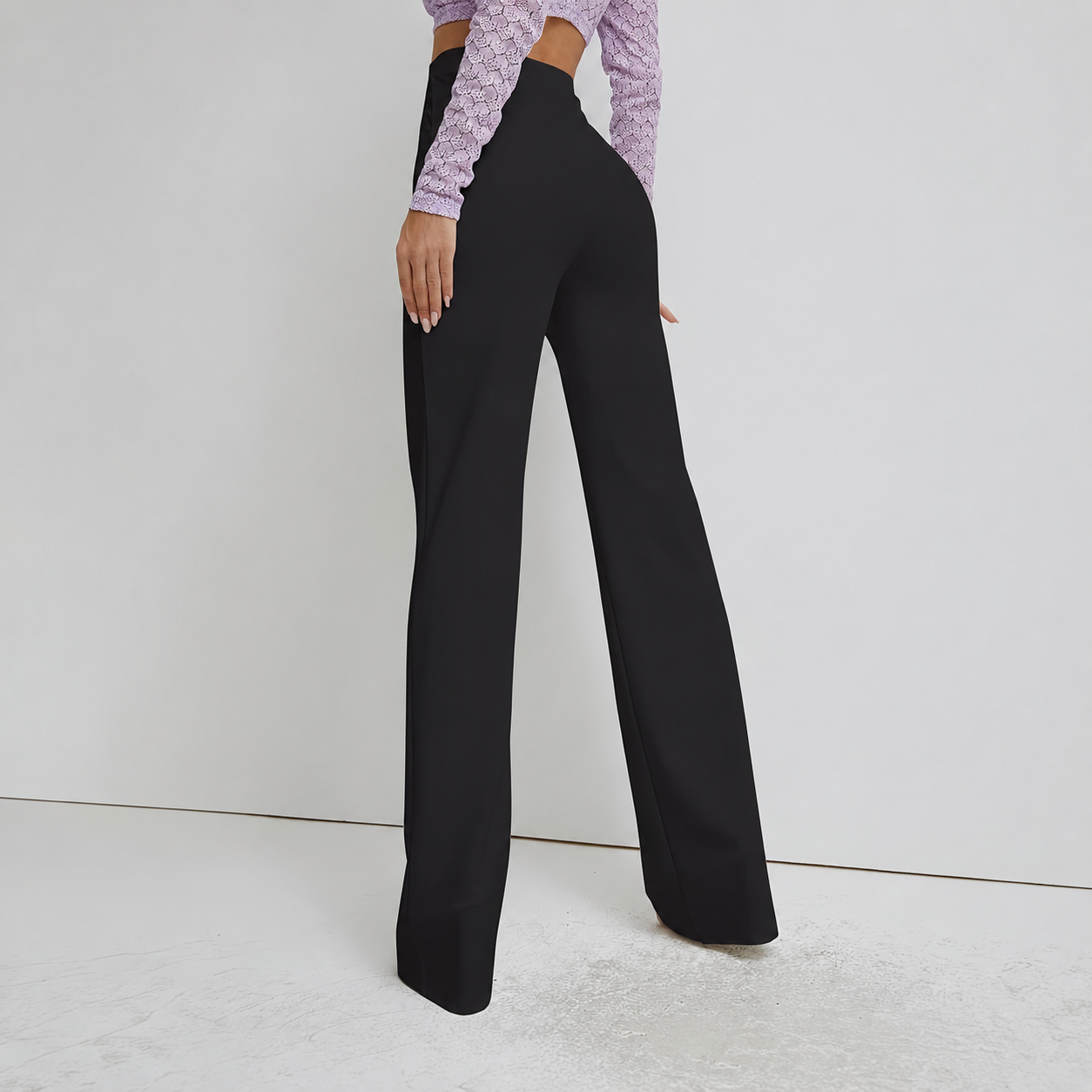 Casual High Rise Flared Pant For Women