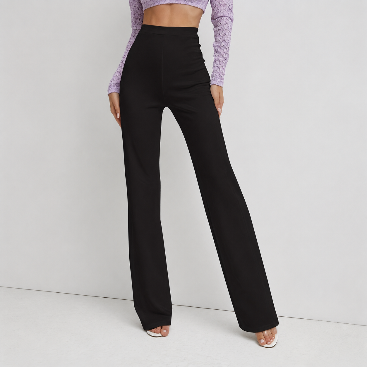 Casual High Rise Flared Pant For Women