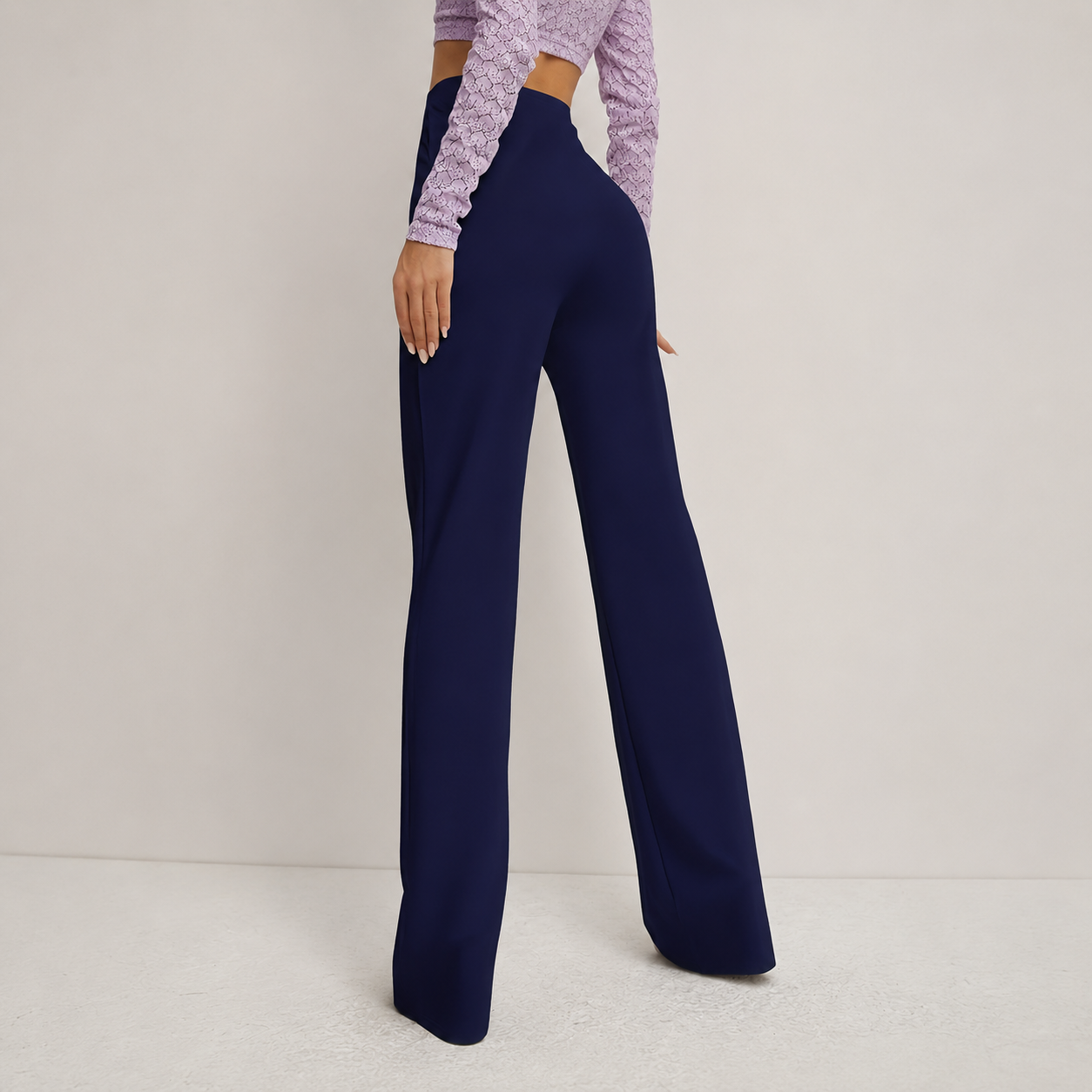 Casual High Rise Flared Pant For Women