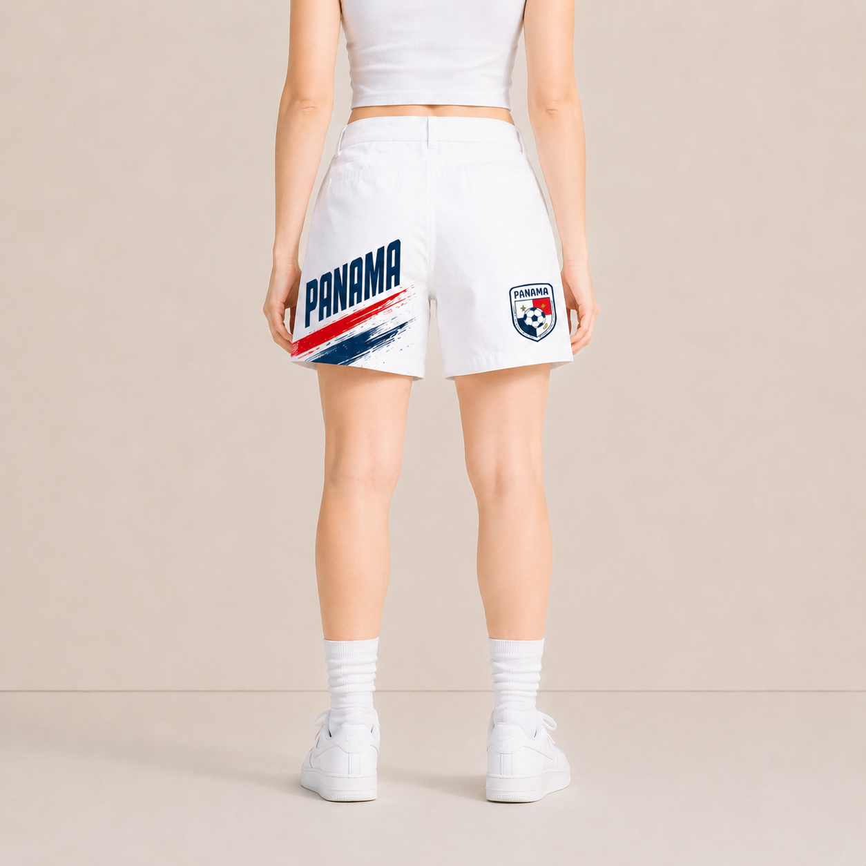 World Cup 2026 Panama Football Fan Printed Twill Shorts