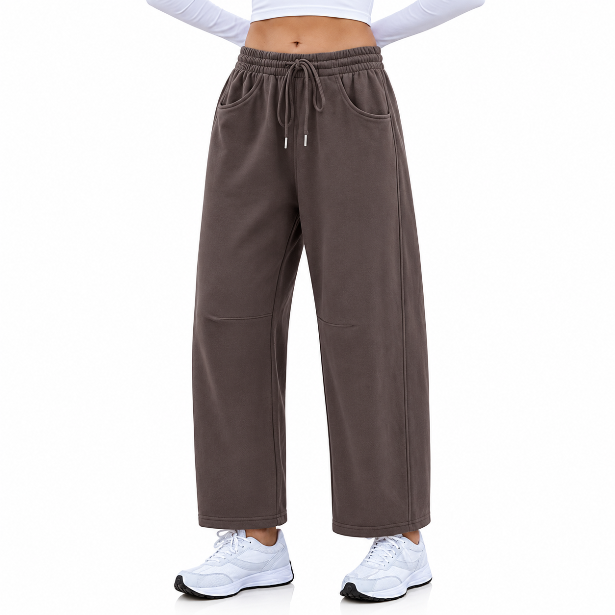 Loose Fit Casual Lounge Pants With Pockets For Women