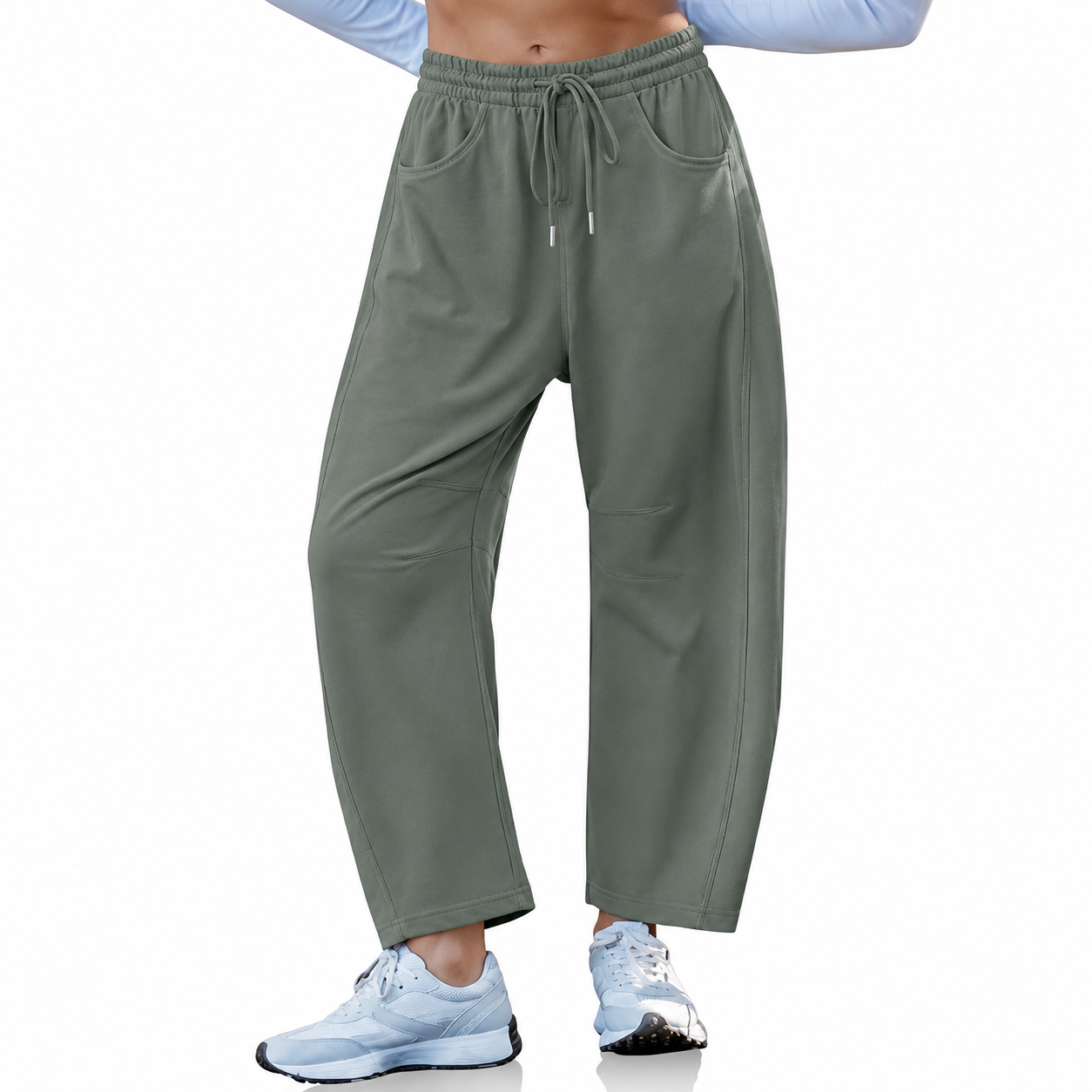 Loose Fit Casual Lounge Pants With Pockets For Women
