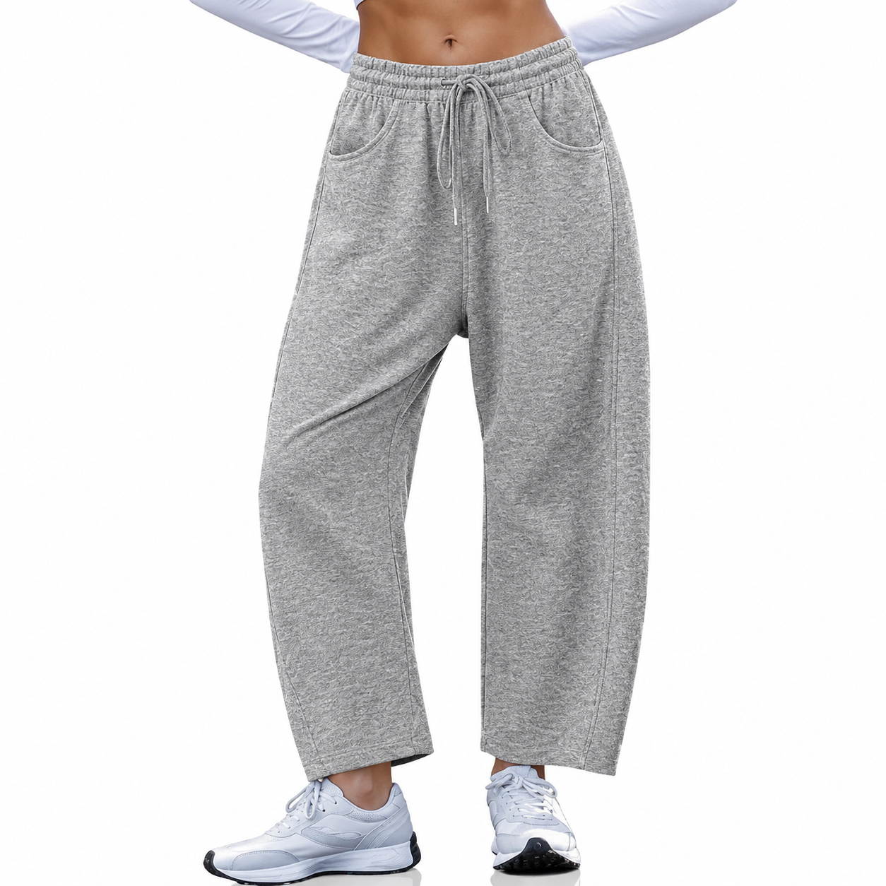 Loose Fit Casual Lounge Pants With Pockets For Women