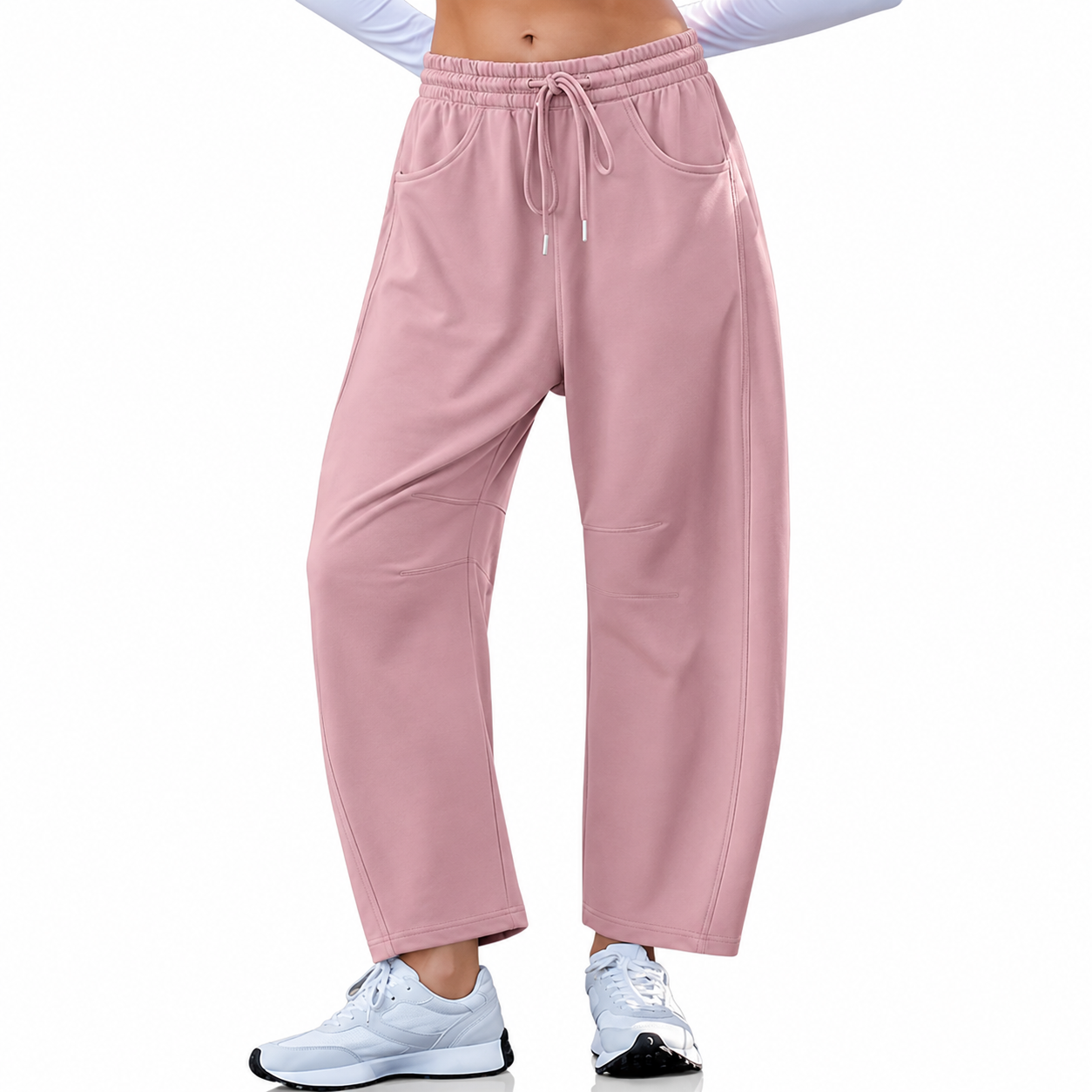 Loose Fit Casual Lounge Pants With Pockets For Women