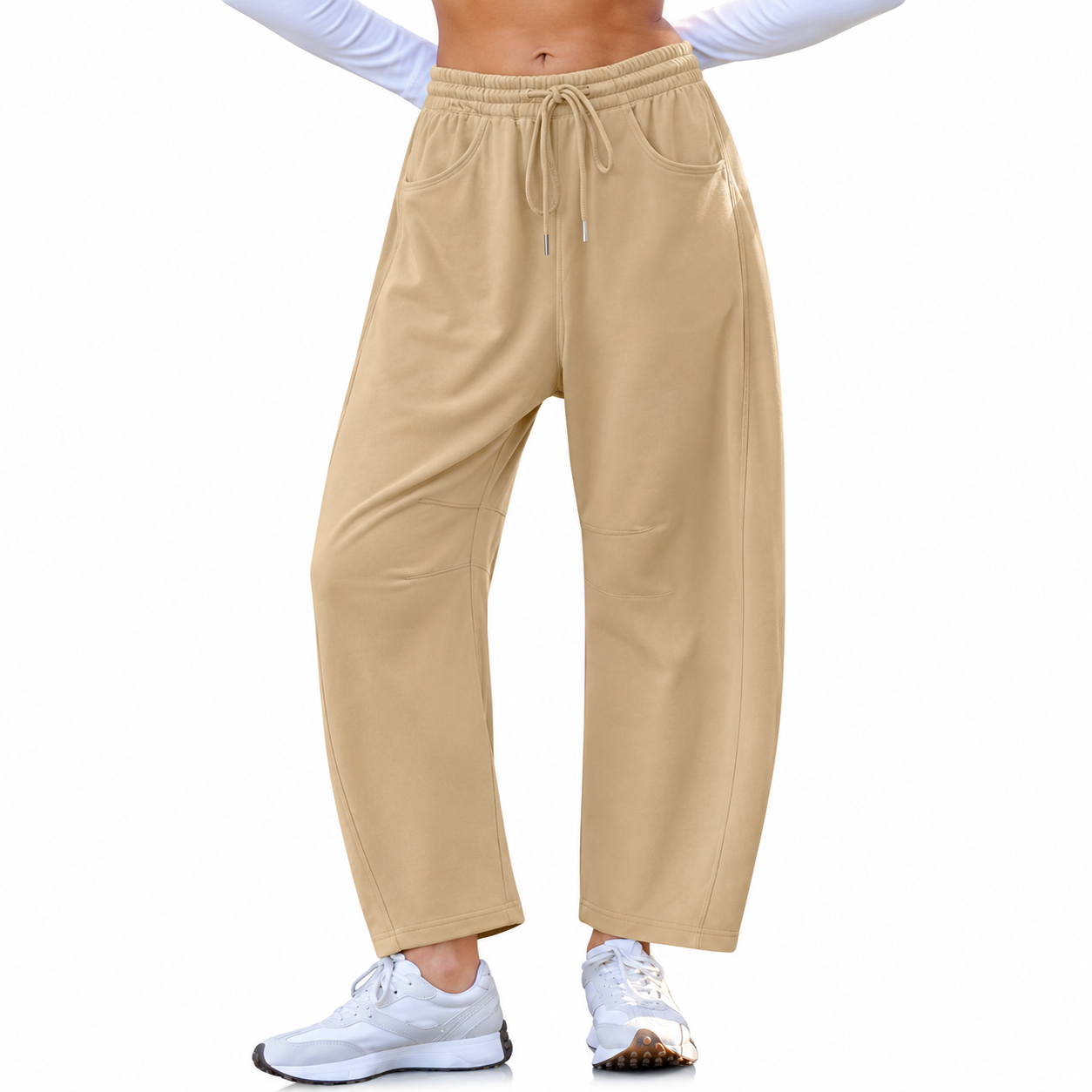 Loose Fit Casual Lounge Pants With Pockets For Women