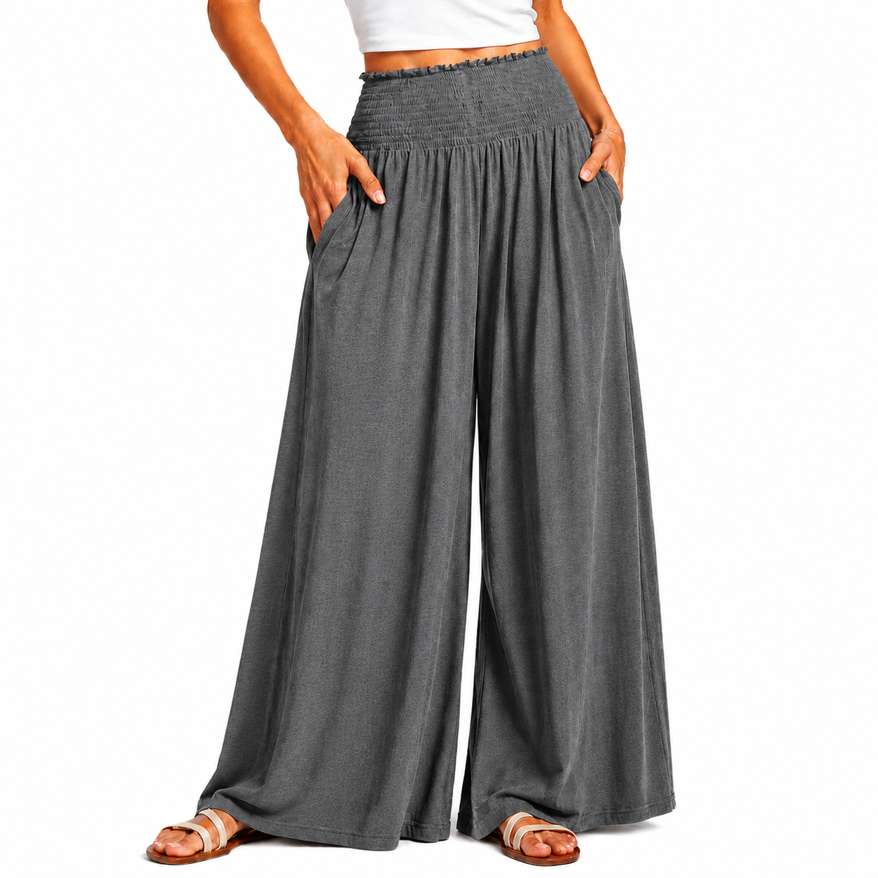 Casual Summer Boho Wide Lounge Pants For Women