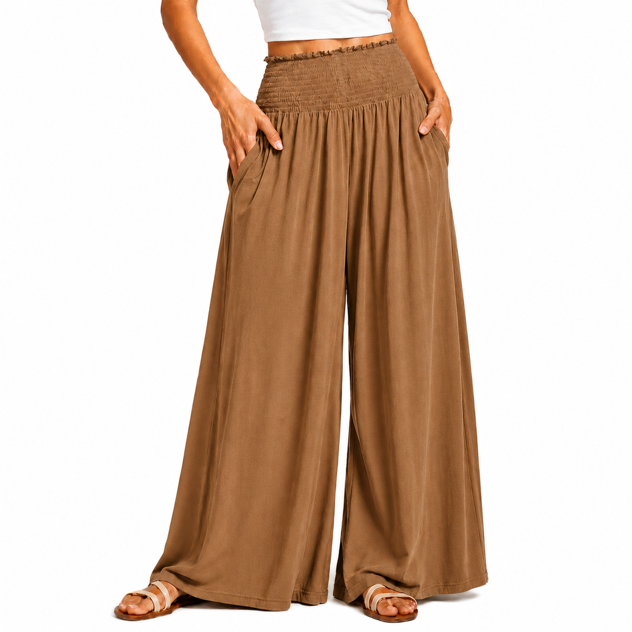 Casual Summer Boho Wide Lounge Pants For Women
