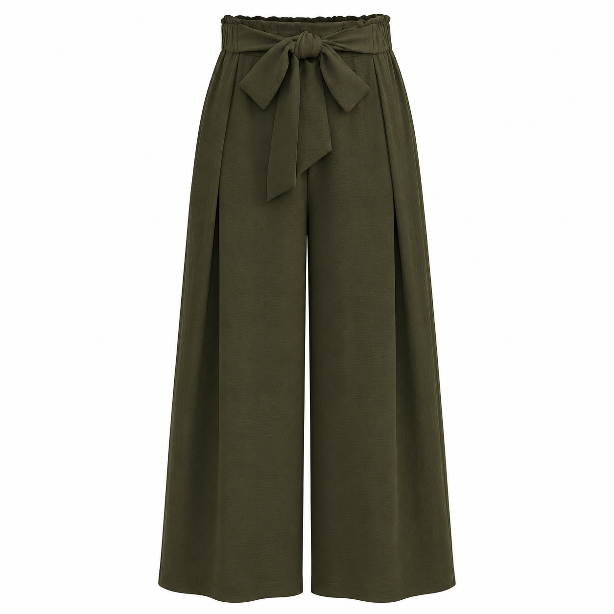 Wide Fit Casual High Rise Work Pants For Women