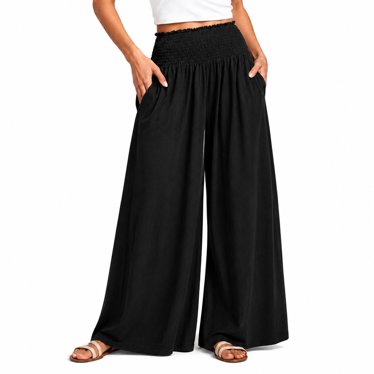 Casual Summer Boho Wide Lounge Pants For Women