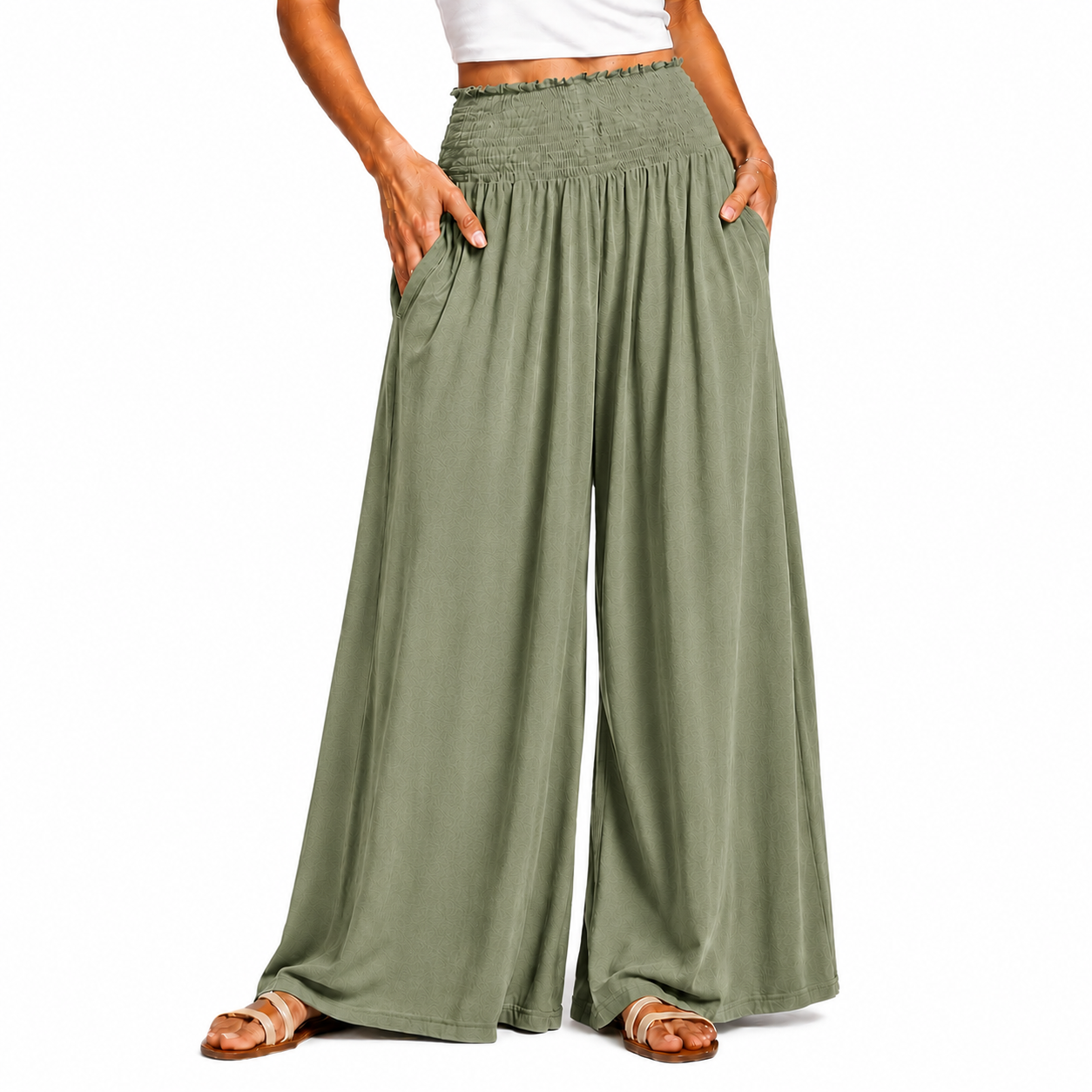 Casual Summer Boho Wide Lounge Pants For Women