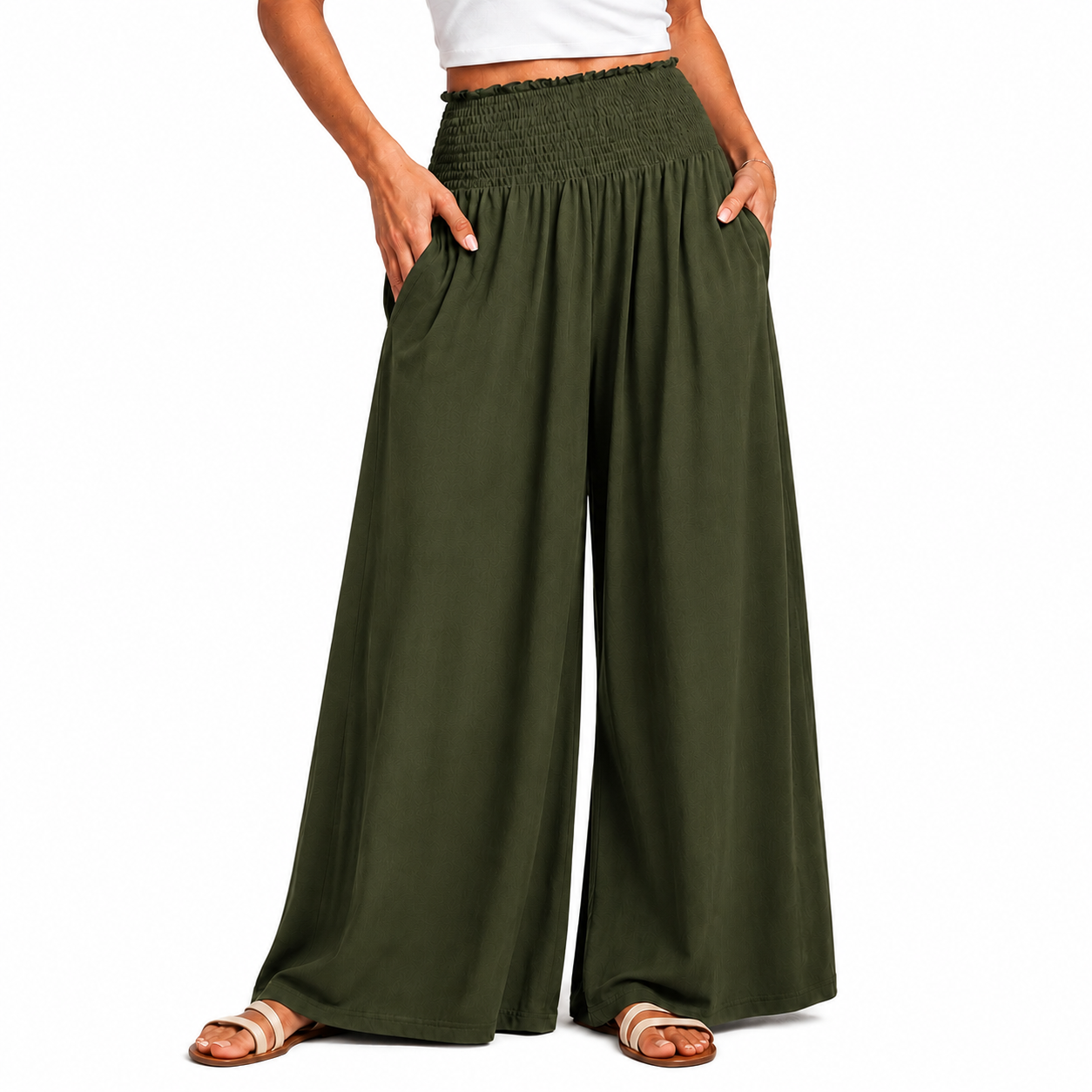Casual Summer Boho Wide Lounge Pants For Women