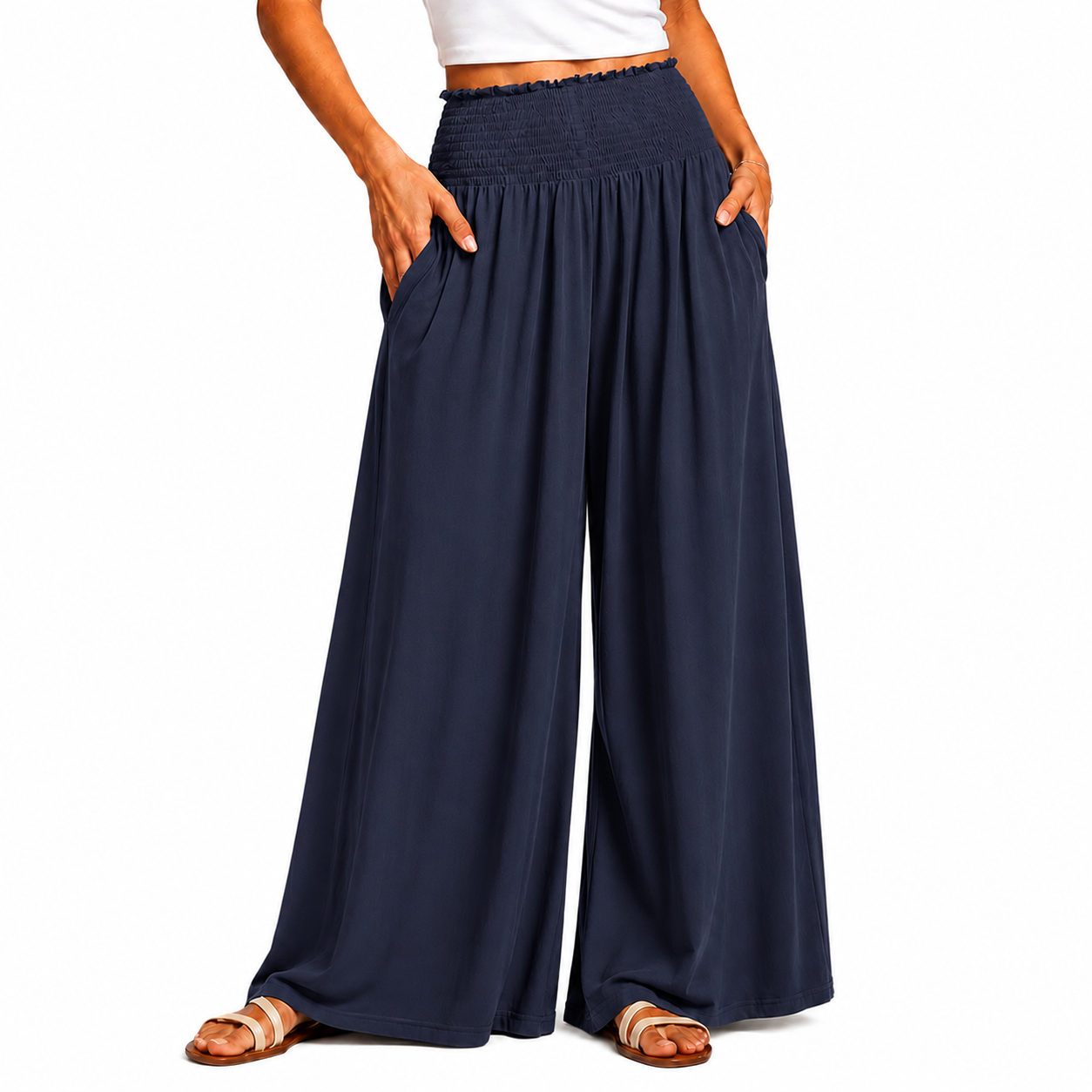 Casual Summer Boho Wide Lounge Pants For Women