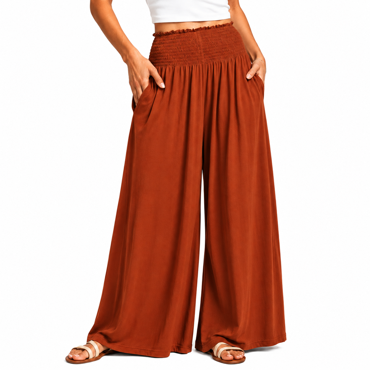 Casual Summer Boho Wide Lounge Pants For Women