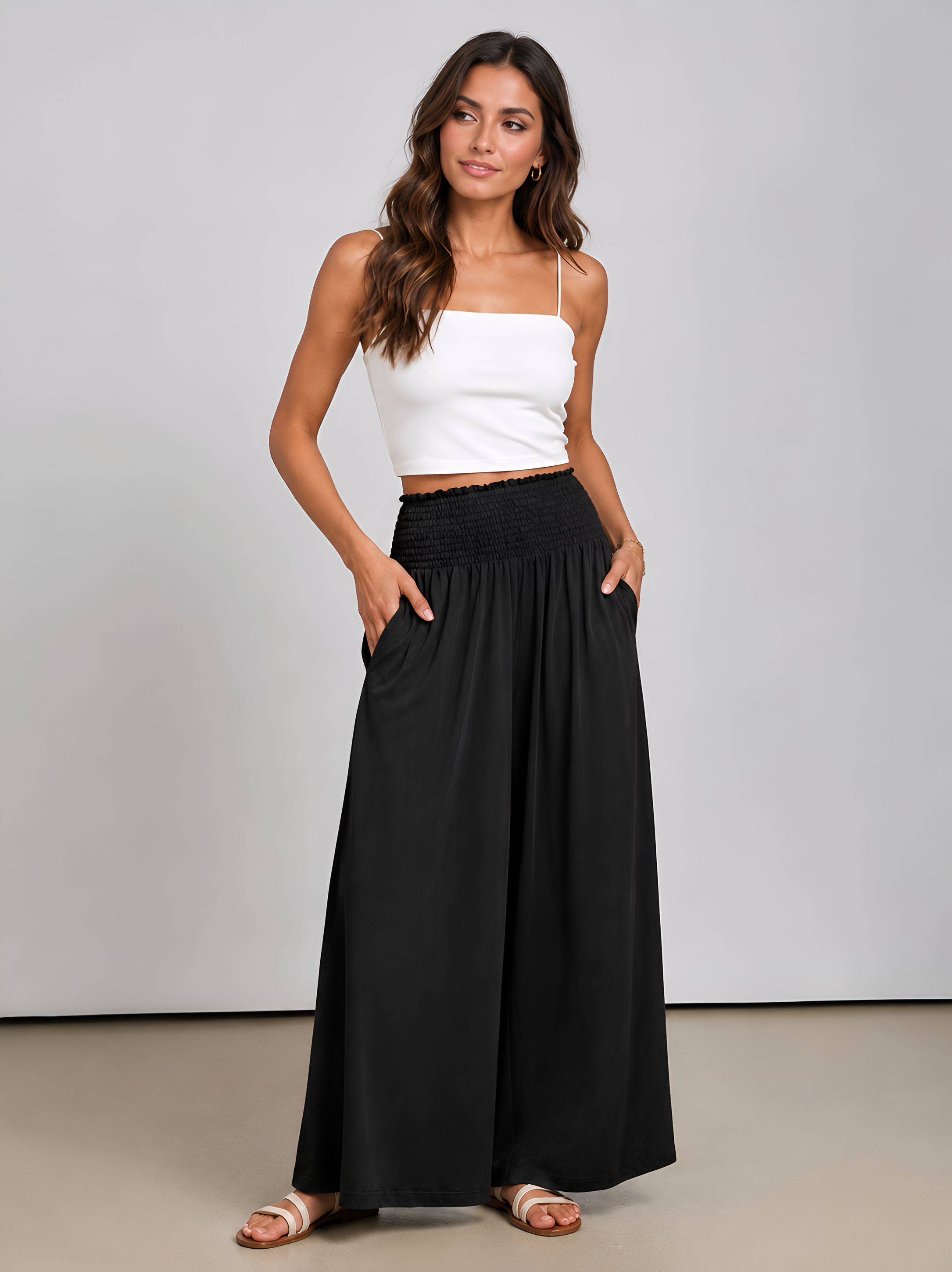 Casual Summer Boho Wide Lounge Pants For Women