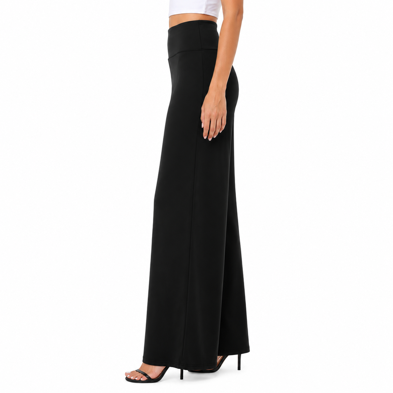 Pack Of 3 Loose Fit Casual Flowy Palazzo Pants For Women