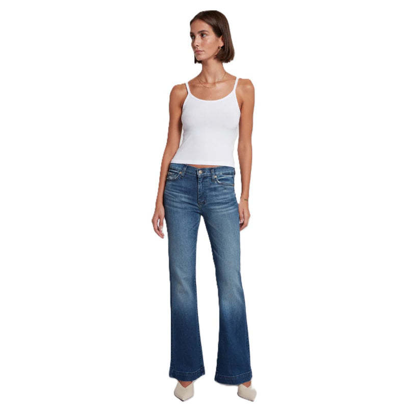 Classic Mid Rise Flare Jeans-Legletic