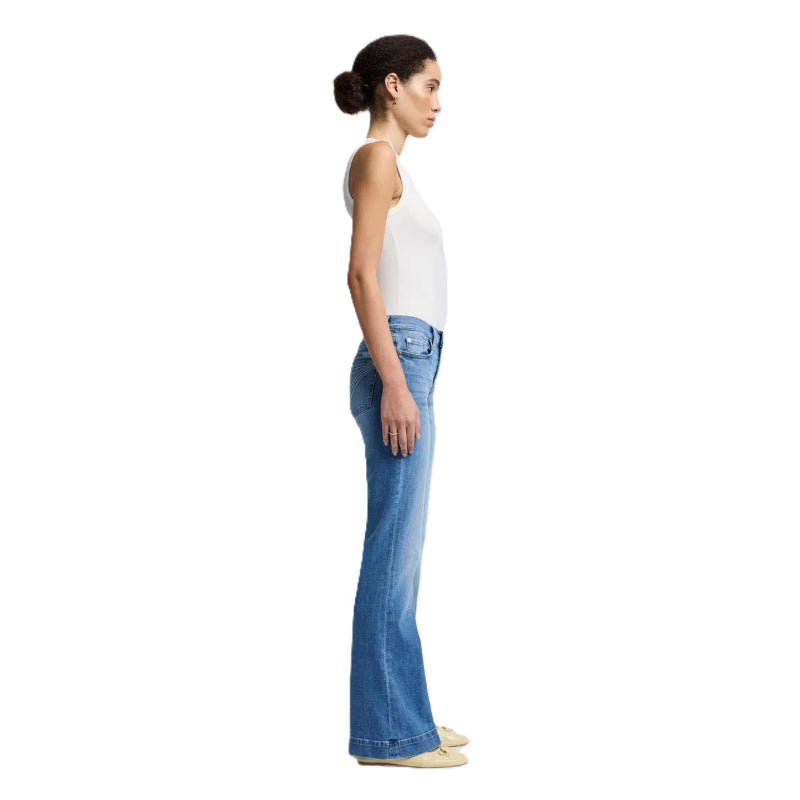 Classic Mid Rise Flare Jeans-Legletic