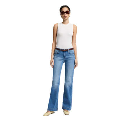 Classic Mid Rise Flare Jeans-Legletic