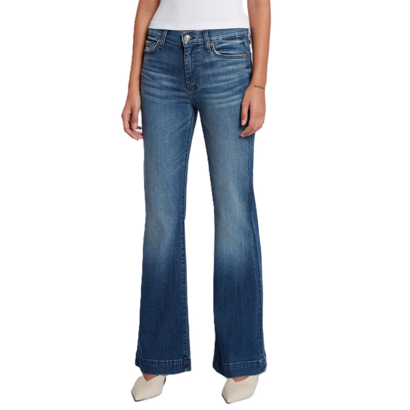 Classic Mid Rise Flare Jeans-Legletic