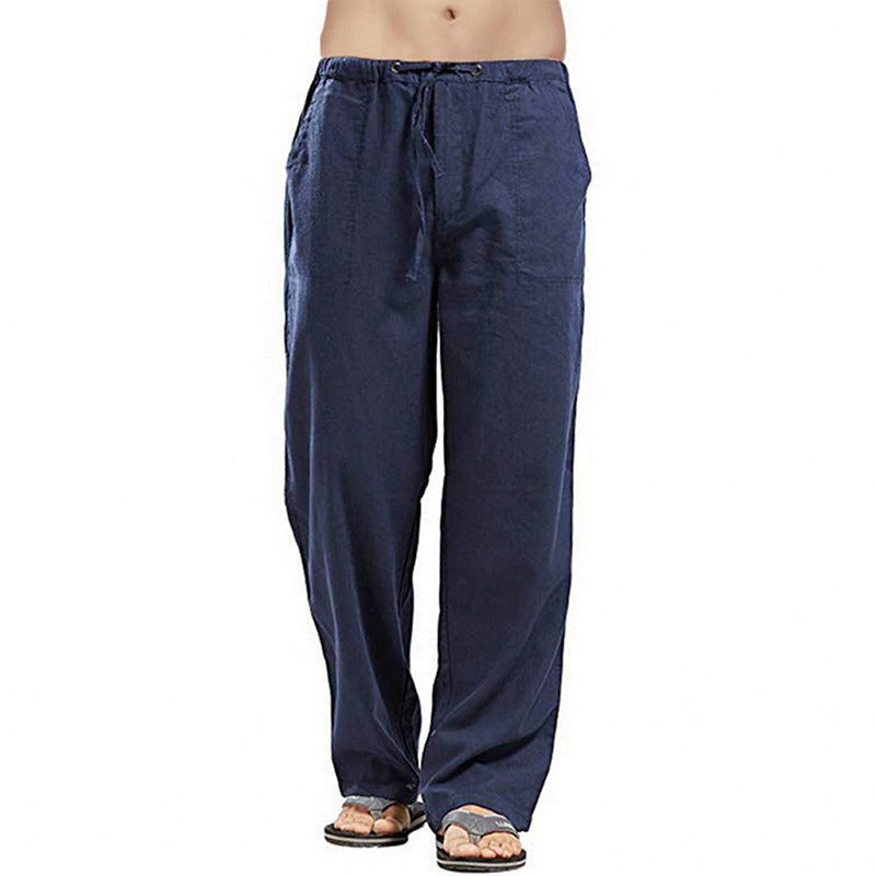 Linen Wide Oversize Streetwear Casual Pants-Legletic