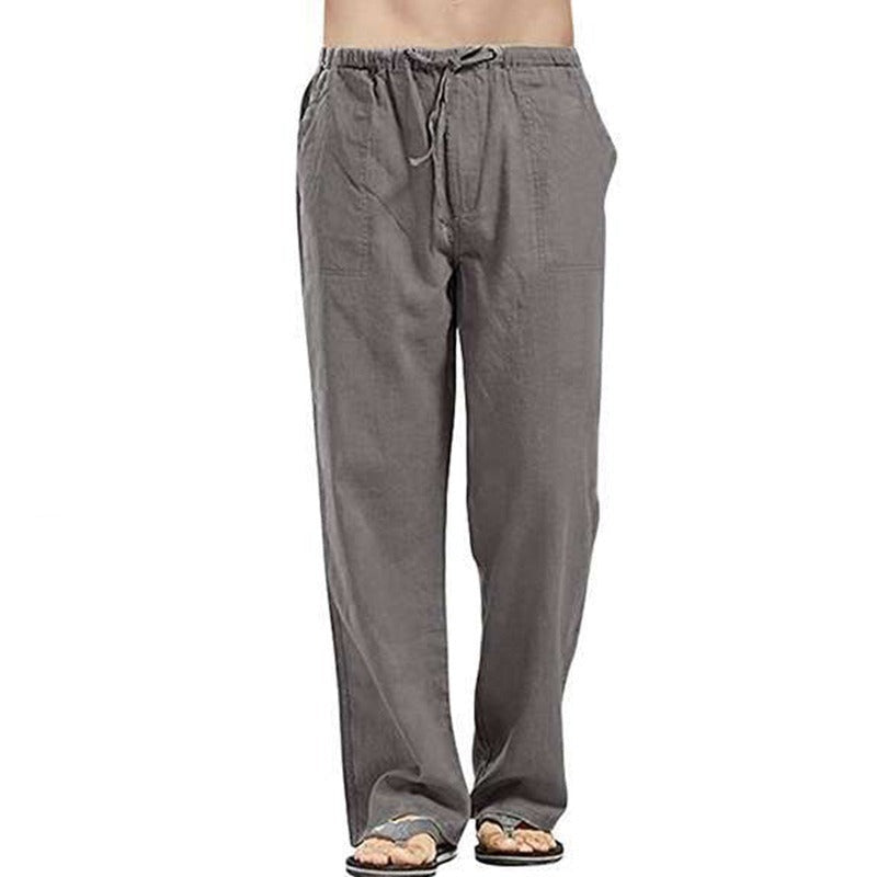 Linen Wide Oversize Streetwear Casual Pants-Legletic