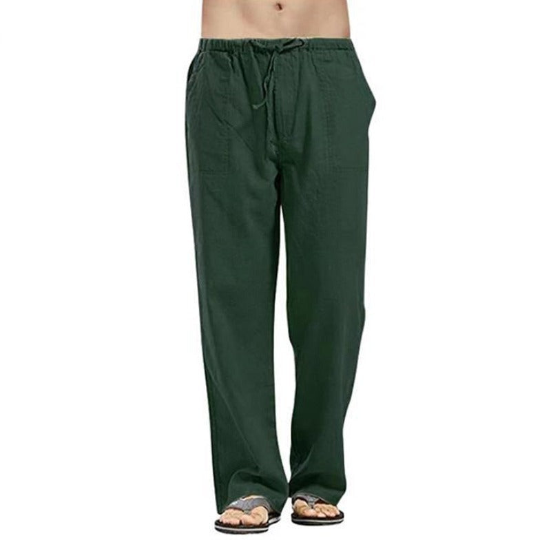 Linen Wide Oversize Streetwear Casual Pants-Legletic
