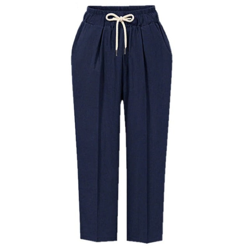 Women's Office Cotton Linen Pants-Legletic