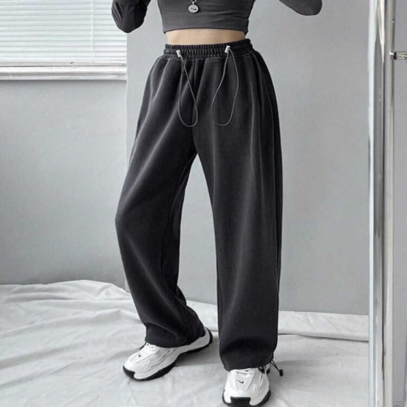 Baggy Wide Leg Oversize Women's Sweatpants-Legletic