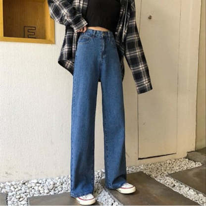 Wide High Waisted Cowboy Pants For Women-Legletic