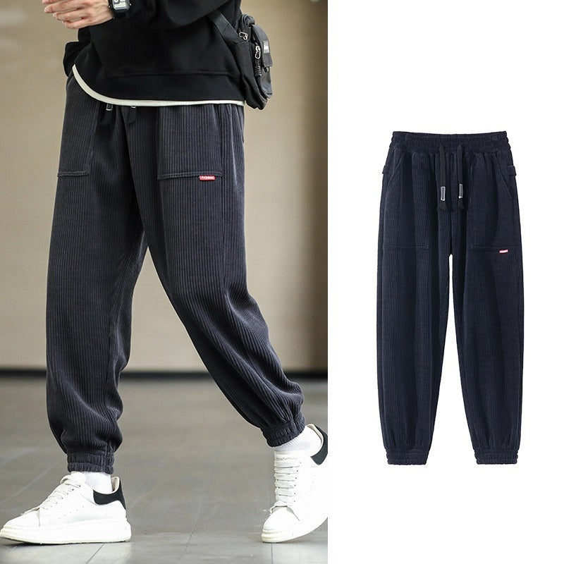 Men's Corduroy Loose Casual Baggy Joggers Pants-Legletic