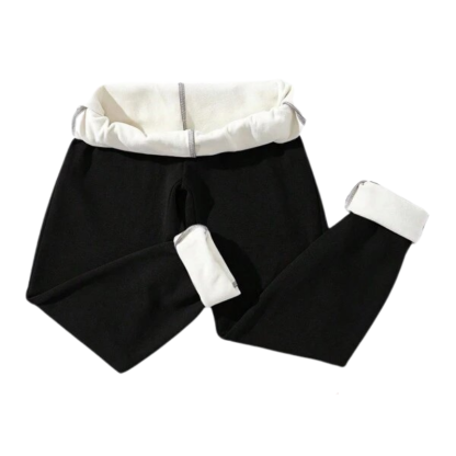 Casual Women's Fleece Lined Long Pants-Legletic
