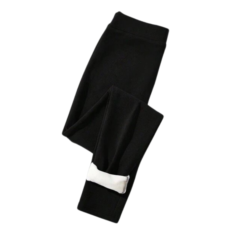 Casual Women's Fleece Lined Long Pants-Legletic