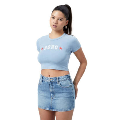 Elegant Fitted Denim Skirt-Legletic