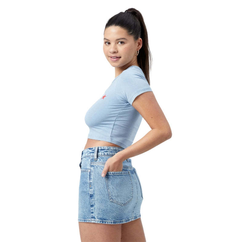 Elegant Fitted Denim Skirt-Legletic