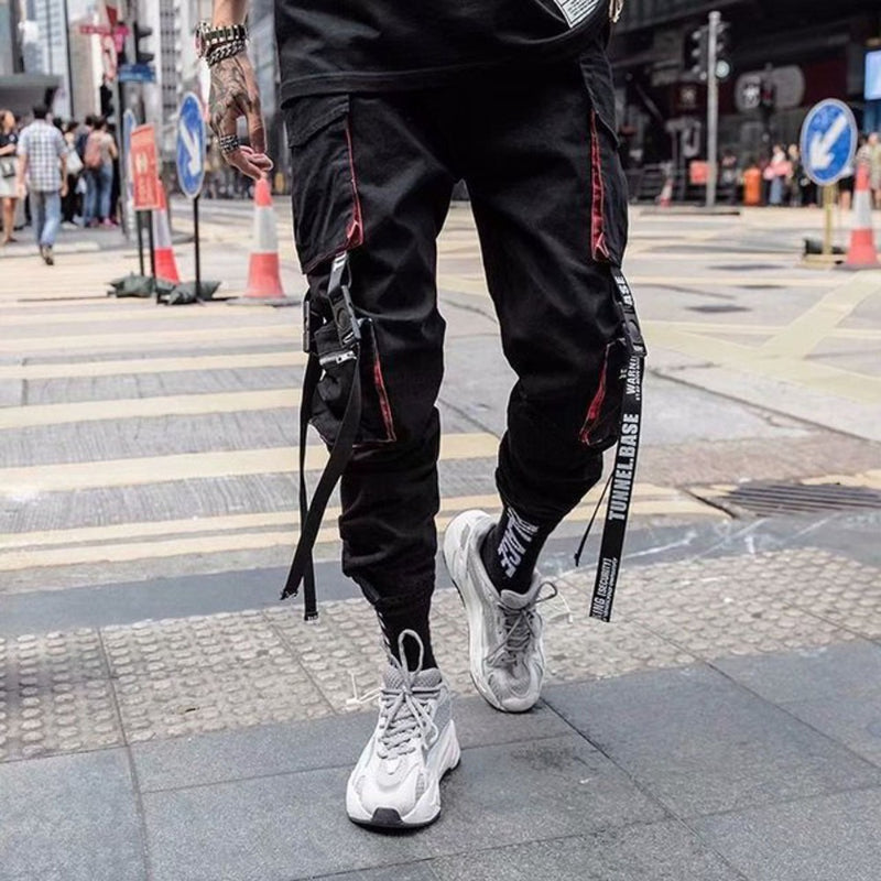 Men's Casual Hip Hop Multi Pockets Sweatpants-Legletic