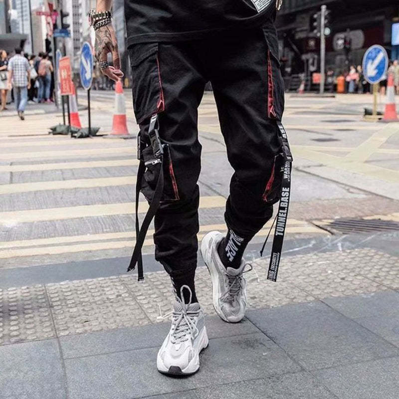 Men's Casual Hip Hop Multi Pockets Sweatpants-Legletic