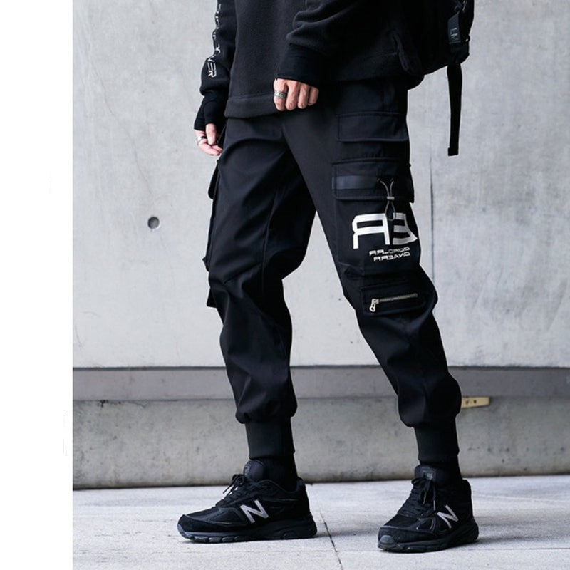 Men's Casual Hip Hop Multi Pockets Sweatpants-Legletic