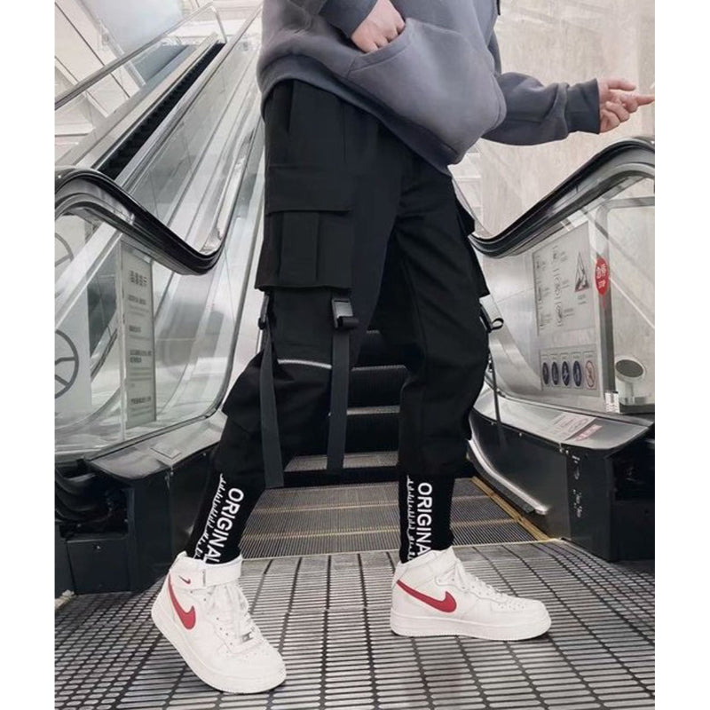 Men's Casual Hip Hop Multi Pockets Sweatpants-Legletic