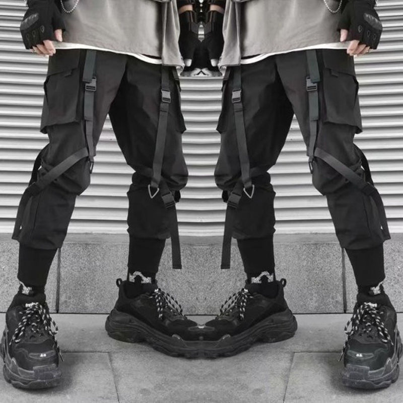 Men's Casual Hip Hop Multi Pockets Sweatpants-Legletic