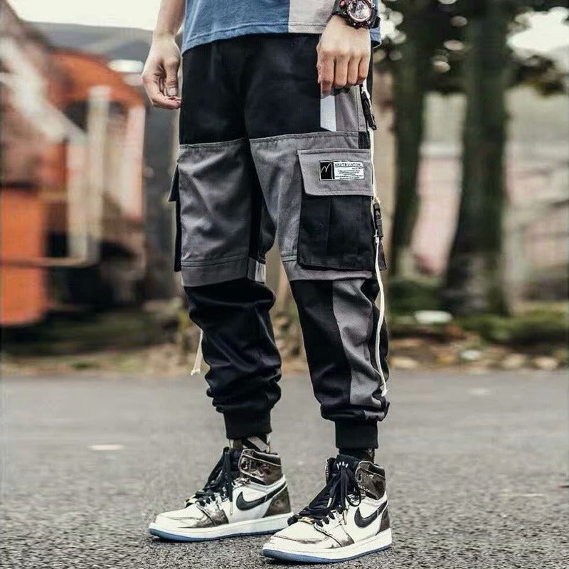 Men's Casual Hip Hop Multi Pockets Sweatpants-Legletic