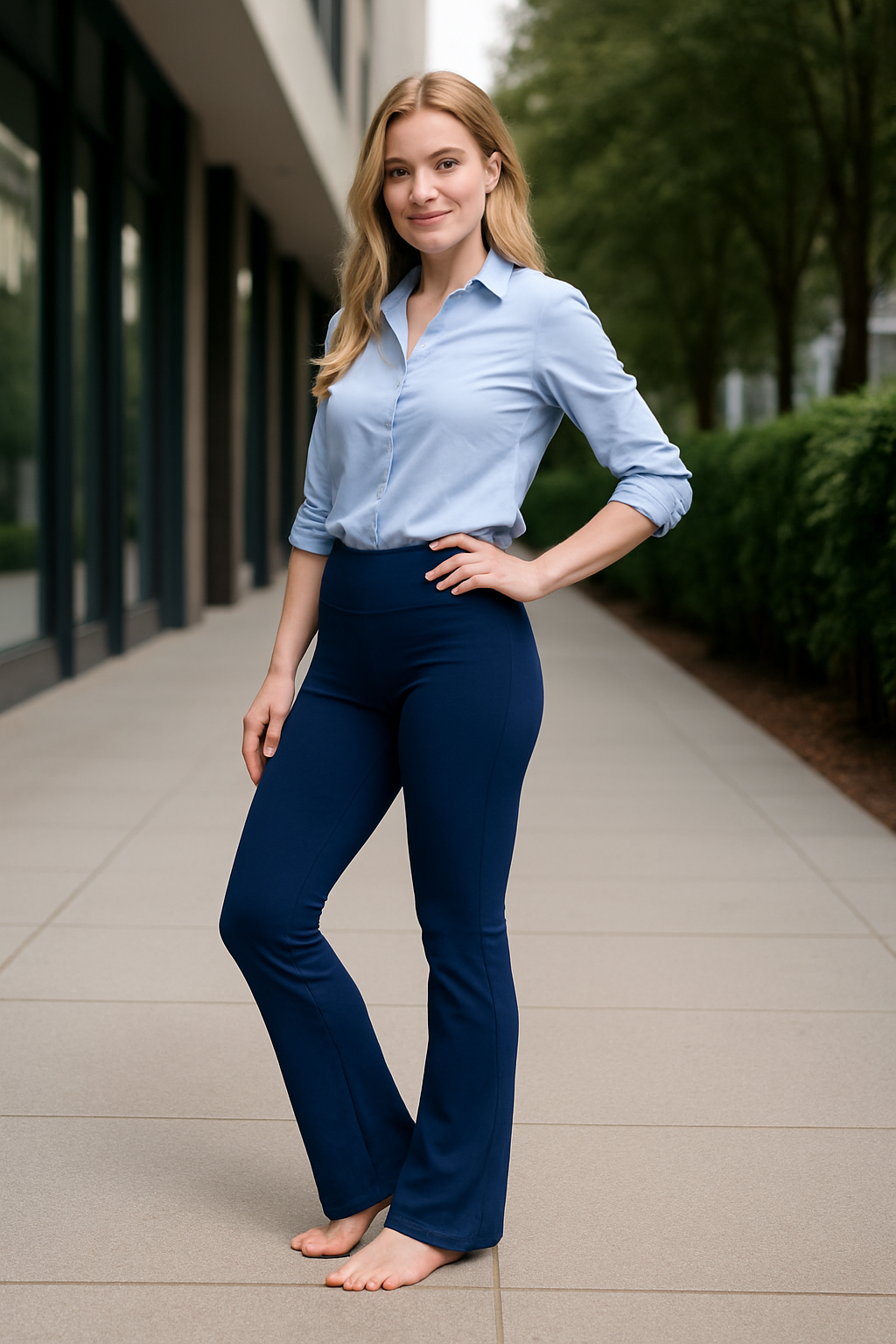 Flare Length Yoga Pants-Legletic